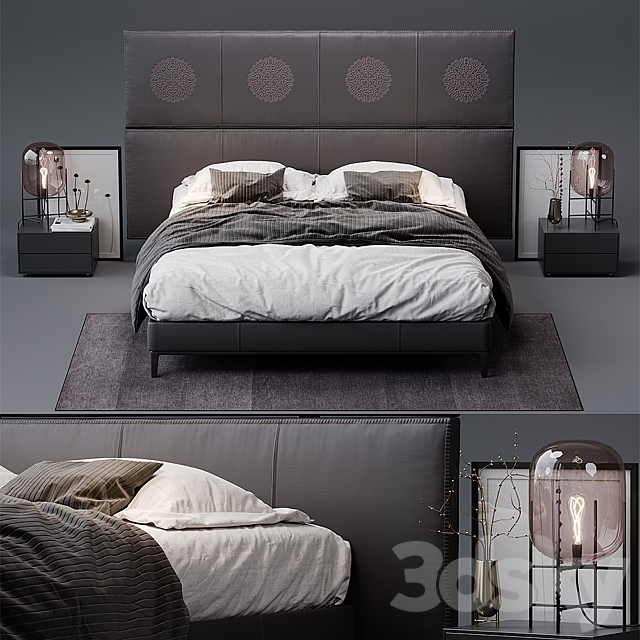 Lucrezia – Erik B & B Italia Maxalto Bed 3DSMax File - thumbnail 1