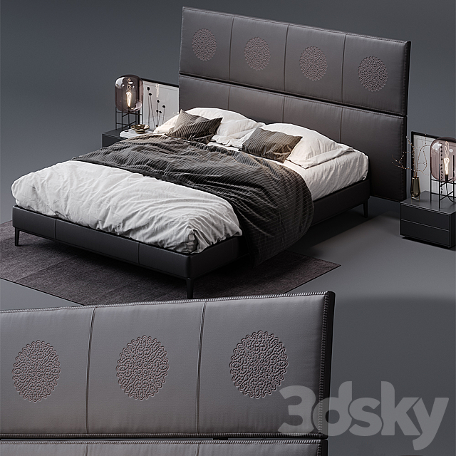 Lucrezia – Erik B & B Italia Maxalto Bed 3DSMax File - thumbnail 2