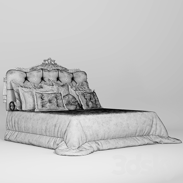 luxurious bed 3DSMax File - thumbnail 5