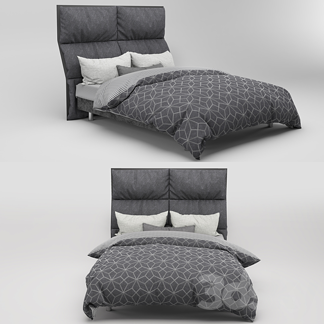 Luxury bed 02 3DSMax File - thumbnail 1