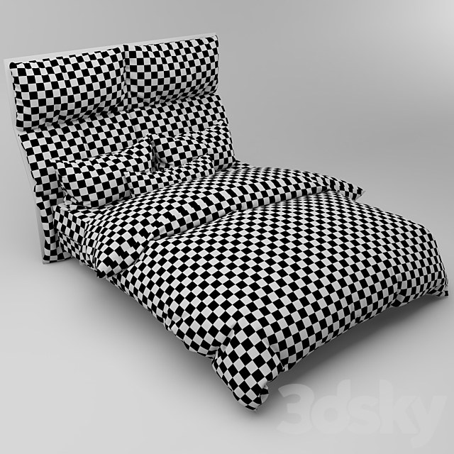 Luxury bed 02 3DSMax File - thumbnail 4