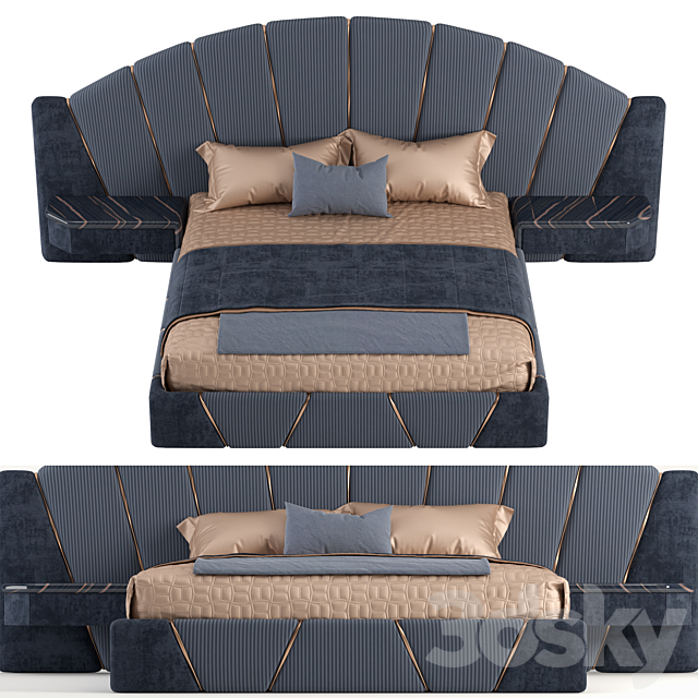 Luxury Bed 3DSMax File - thumbnail 2