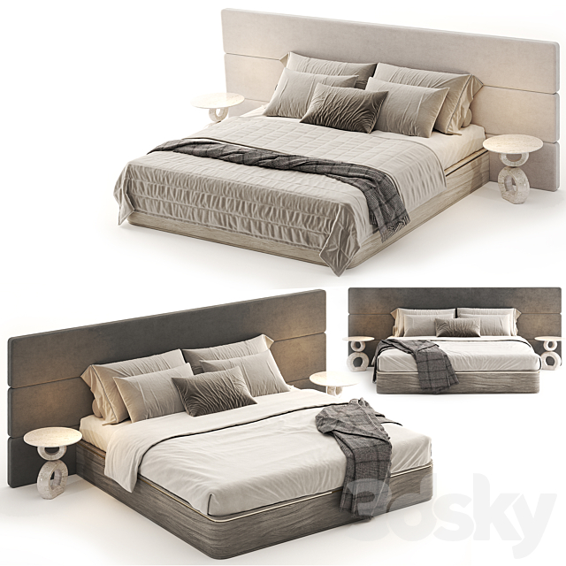 Madaket Bed By Workshop 3DS Max Model - thumbnail 5