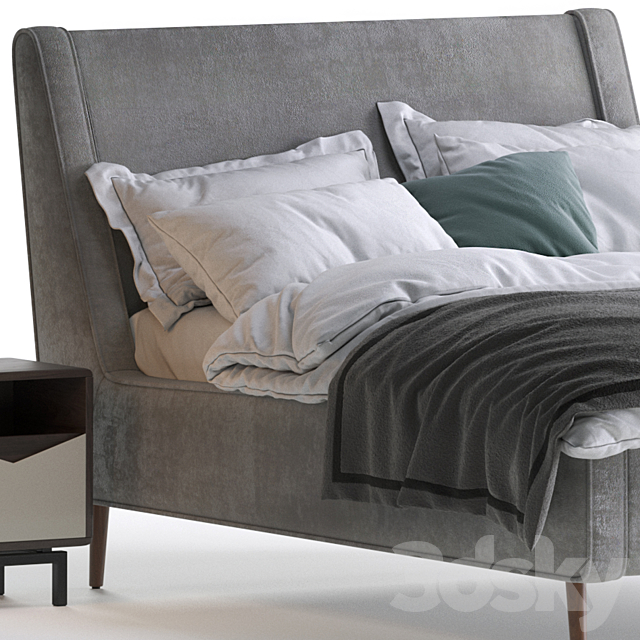 Made Higgs Double Bed 3DSMax File - thumbnail 2