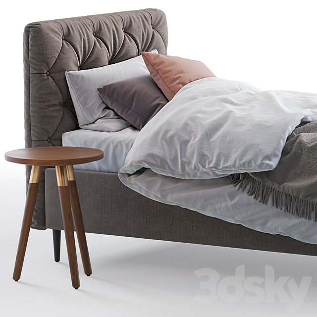 Made skye single bed 3DSMax File - thumbnail 2