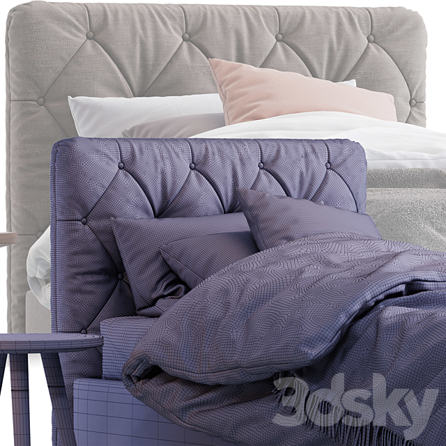 Made skye single bed 3DSMax File - thumbnail 3