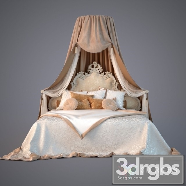 Mademoiselle Bed 3dsmax Download - thumbnail 1