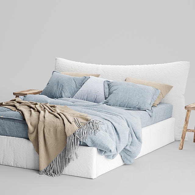 Magic Linen Bed 2 3DSMax File - thumbnail 3