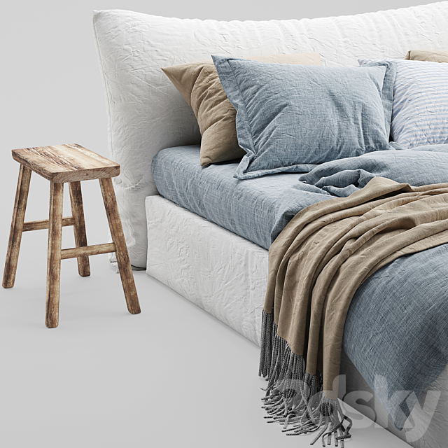 Magic Linen Bed 2 3DSMax File - thumbnail 4