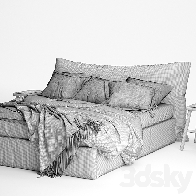 Magic Linen Bed 2 3DSMax File - thumbnail 5