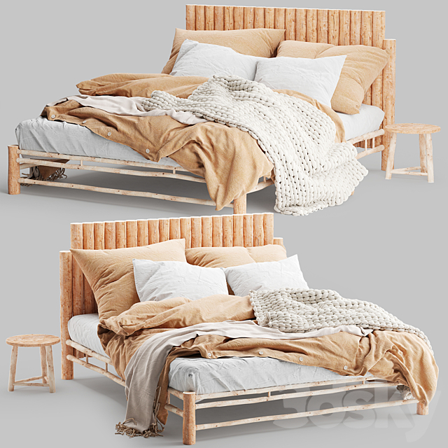 Magic Linen Bed 3 3DSMax File - thumbnail 1