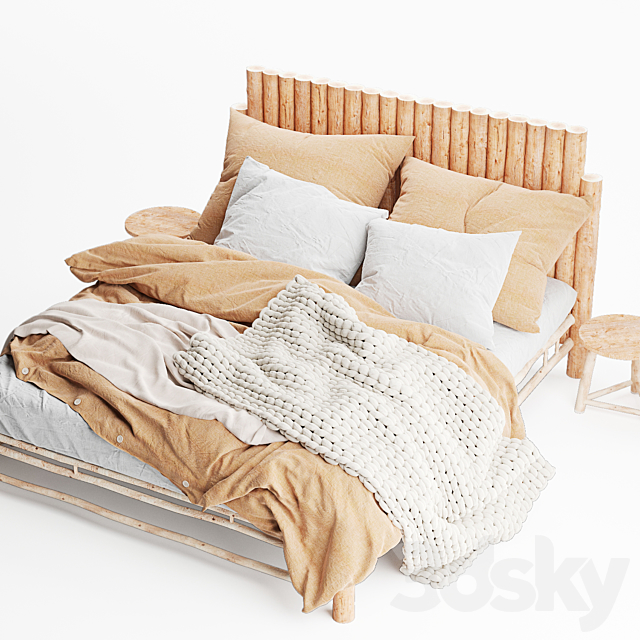 Magic Linen Bed 3 3DSMax File - thumbnail 3