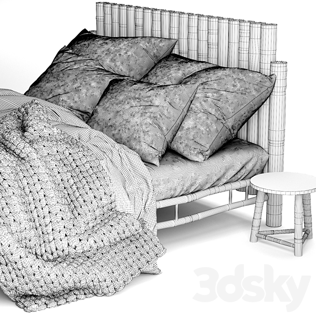 Magic Linen Bed 3 3DSMax File - thumbnail 5