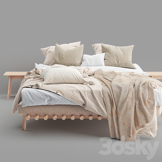 Magic linen bed 3DSMax File - thumbnail 3