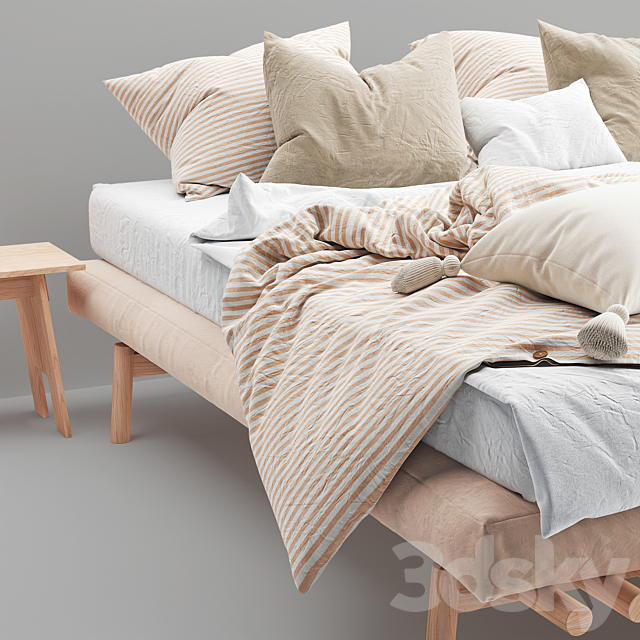 Magic linen bed 3DSMax File - thumbnail 4