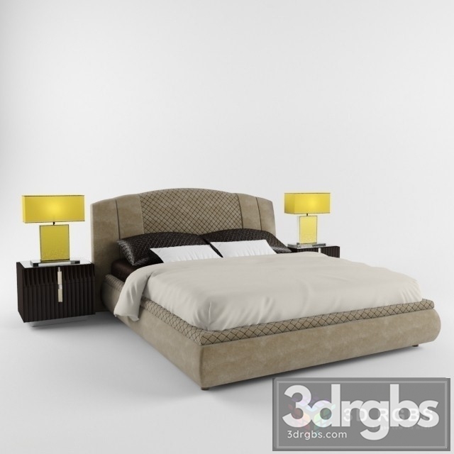 Malerba Red Carpet Bed 3dsmax Download - thumbnail 1