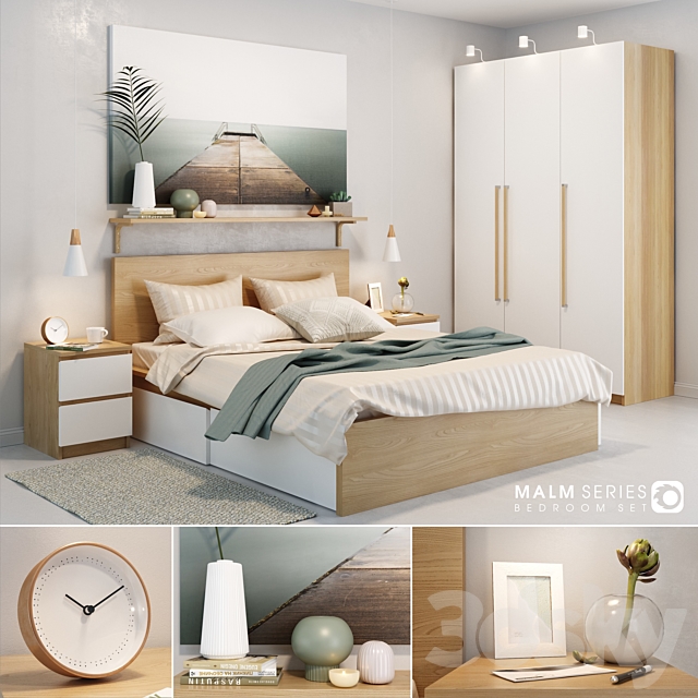 MALM_bedroom_set 3DSMax File - thumbnail 1