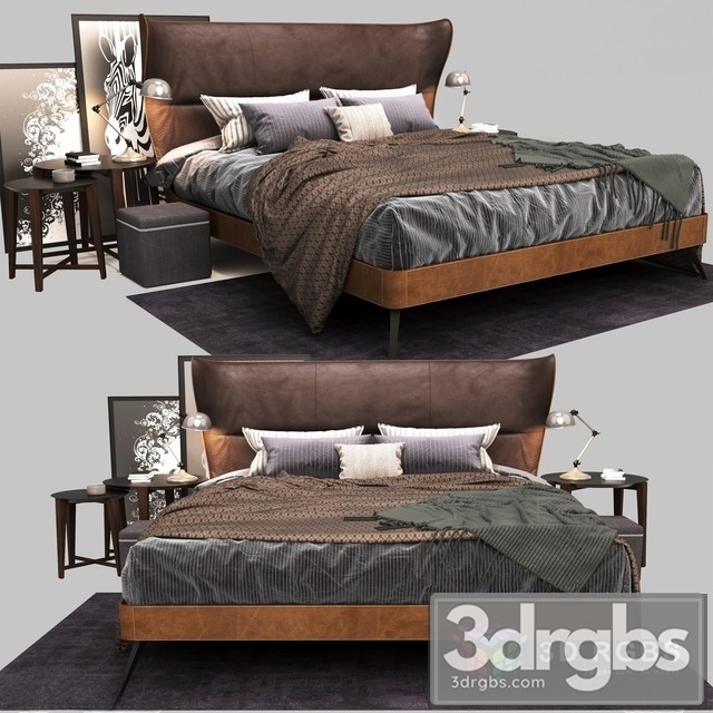 Mamy Blue Bed 3dsmax Download - thumbnail 1