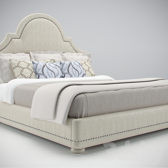 Margaux Upholstered Bed 6_6 King 3DSMax File - thumbnail 1