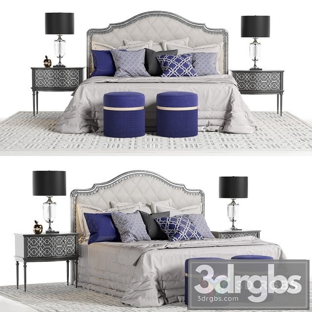 Marge Carson Rivoli Coll Bed 3dsmax Download - thumbnail 1