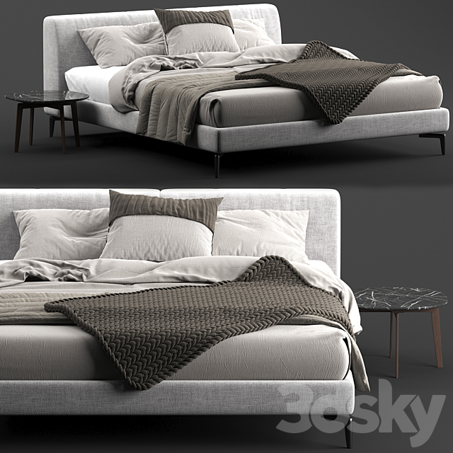 Margot Novamobili 2 bed 3DSMax File - thumbnail 1