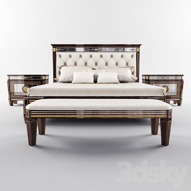 mariner richmond bed 3ds Max - thumbnail 1