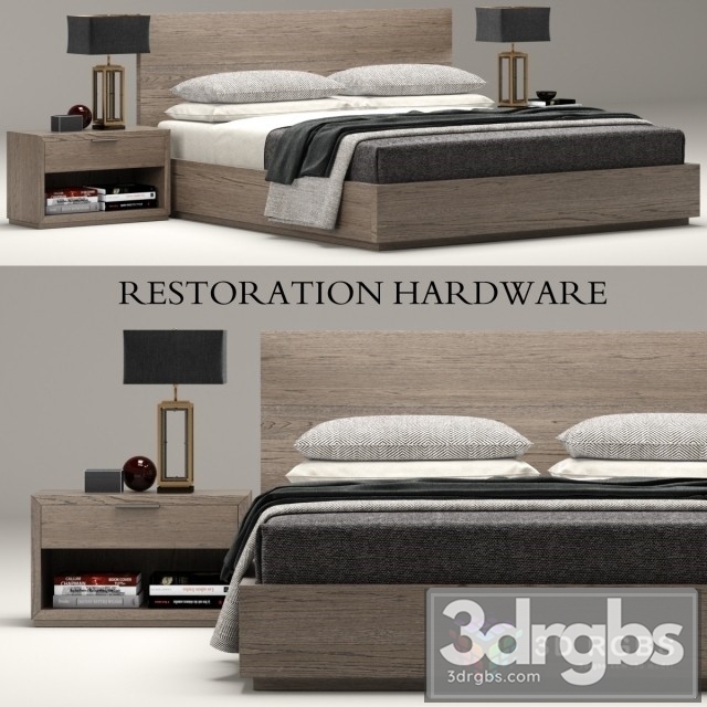 Mashinto Moderm Bed 3dsmax Download - thumbnail 1