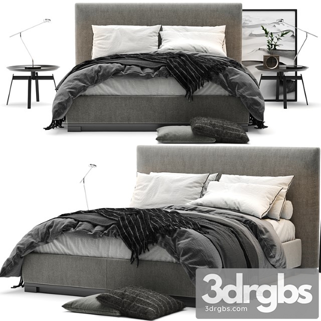 Maxalto Bauci Ovidio Bed 2 3dsmax Download - thumbnail 1