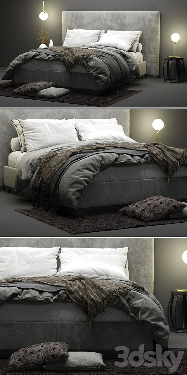 Maxalto Bauci – Ovidio Bed 3DSMax File - thumbnail 2