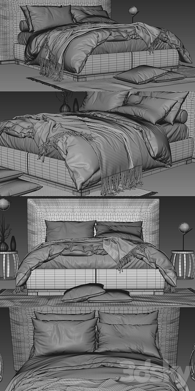 Maxalto Bauci – Ovidio Bed 3DSMax File - thumbnail 3