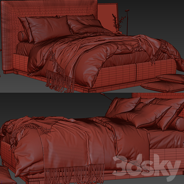 Maxalto Bauci Ovidio Bed 3DSMax File - thumbnail 3