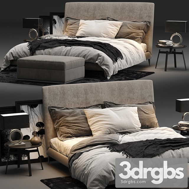 Maxalto demetra bed 2 3dsmax Download - thumbnail 1