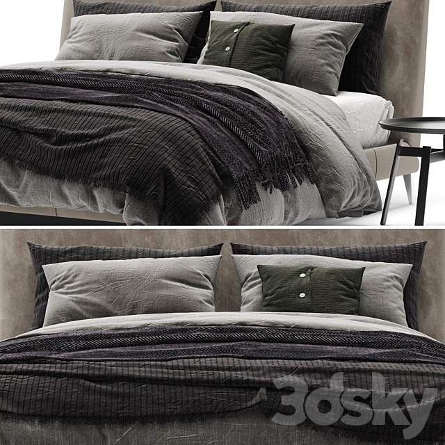 Maxalto Demetra Bed 3DSMax File - thumbnail 2