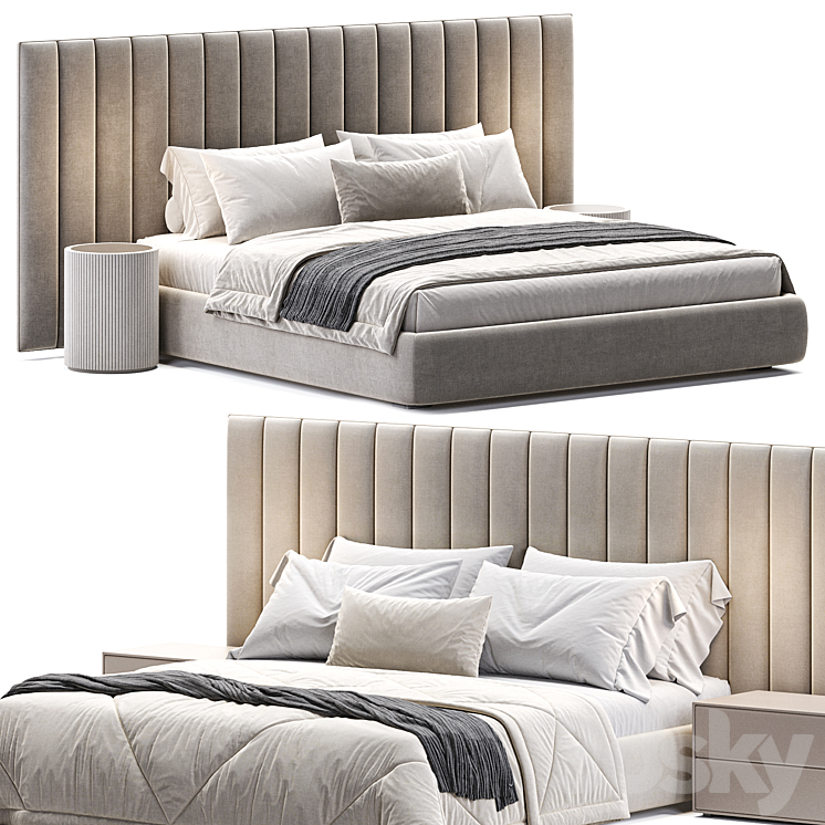 Maxwell Bed By Idealbeds 3DS Max Model - thumbnail 2