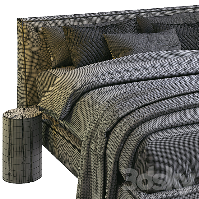 Md House Bed CLOVER 3DS Max Model - thumbnail 5