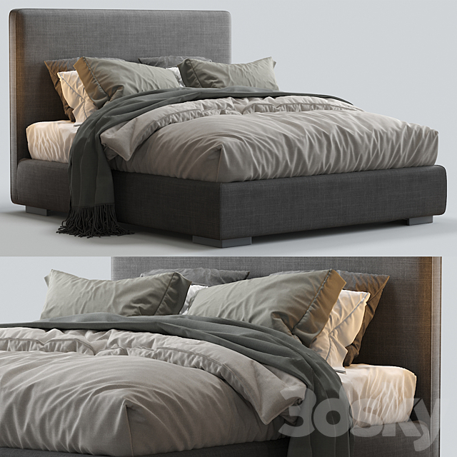 Meridiani Bed BARDO DUE 3DSMax File - thumbnail 1