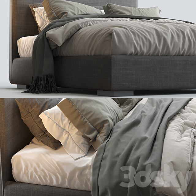 Meridiani Bed BARDO DUE 3DSMax File - thumbnail 3