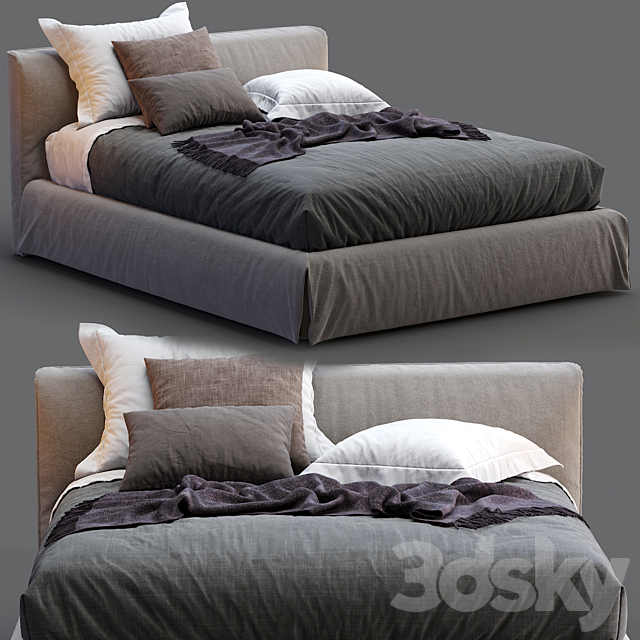 Meridiani Bed LAW 3DSMax File - thumbnail 1