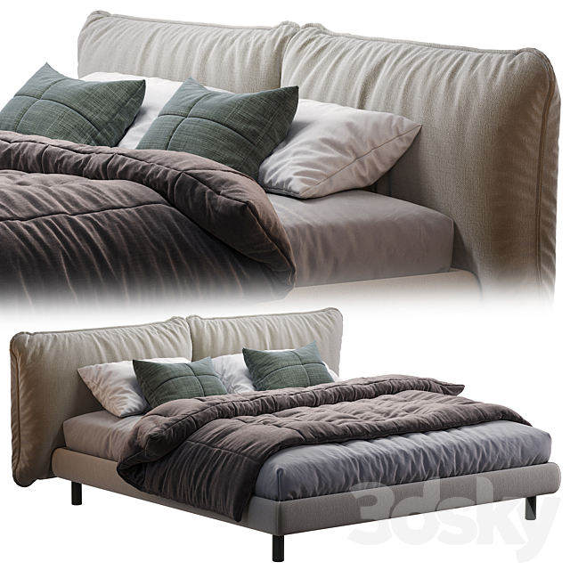 Meridiani Bed OLIVER 3DSMax File - thumbnail 1