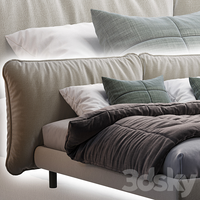 Meridiani Bed OLIVER 3DSMax File - thumbnail 2