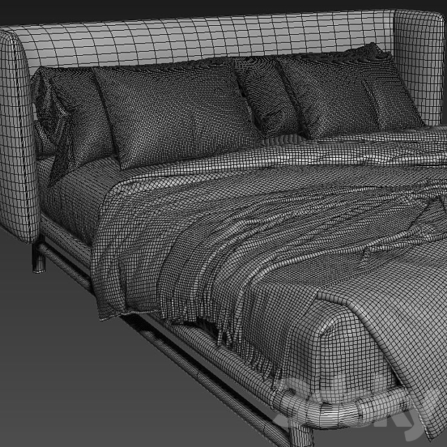 Meridiani Edoardo Bed 3DSMax File - thumbnail 3