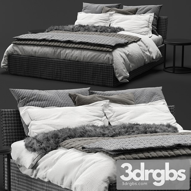 Meridiani Fox Bed 3 3dsmax Download - thumbnail 1