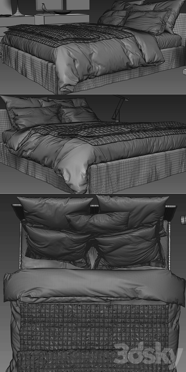 Meridiani Fox Bed 3DSMax File - thumbnail 3