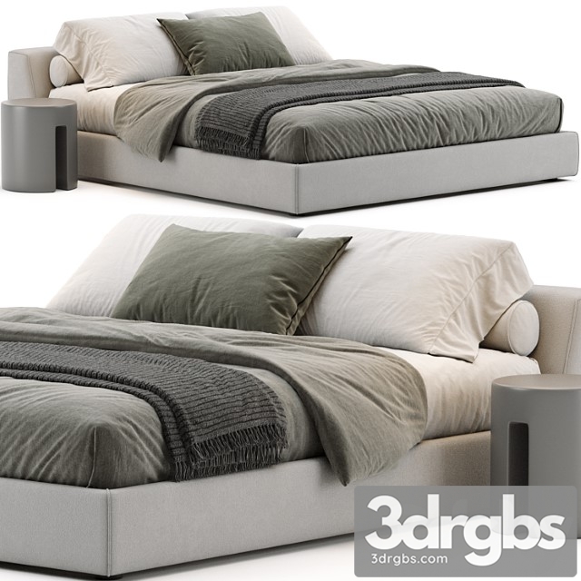 Meridiani Louis Bed 2 3dsmax Download - thumbnail 1