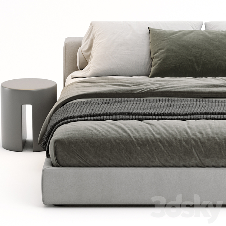 Meridiani Louis Bed 3DS Max Model - thumbnail 2