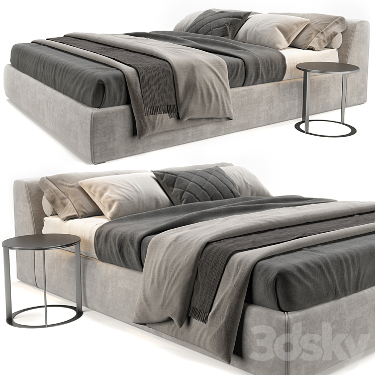 Meridiani Louis Bed 3DS Max - thumbnail 1