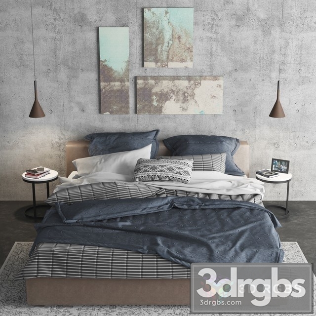 Meridiani Louis Bed 3dsmax Download - thumbnail 1