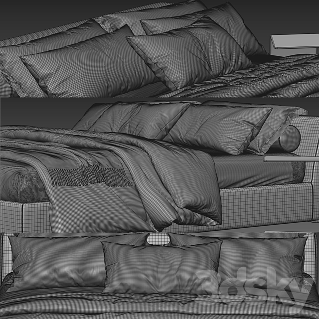 Meridiani Louis Bed 3DSMax File - thumbnail 3