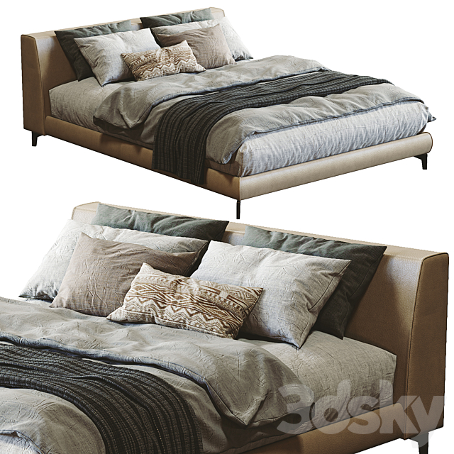 Meridiani Louis Up Bed 3DSMax File - thumbnail 1