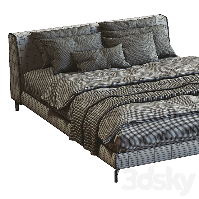 Meridiani Louis Up Bed 3DSMax File - thumbnail 5